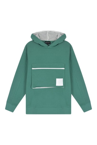Sweat à capuche - Vert foncé - Emporio Armani