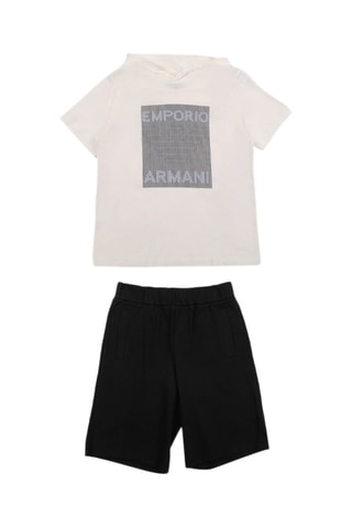 Sweat à capuche - Blanc - Emporio Armani