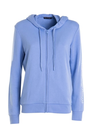 Sweat à capuche - Bleu cobalt - Emporio Armani