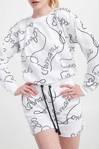 Sweat de plage - Blanc - Emporio Armani