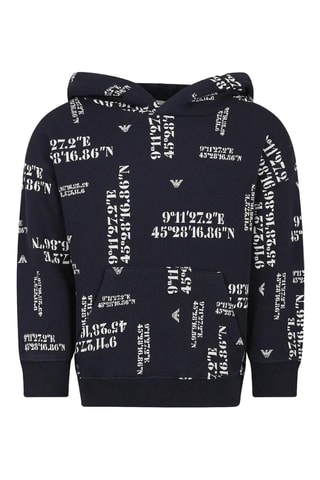 Sweat à capuche - Bleu marine - Emporio Armani