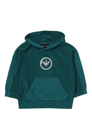 Sweat à capuche - Vert foncé - Emporio Armani
