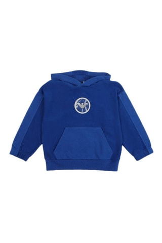 Sweat à capuche - Bleu cobalt - Emporio Armani