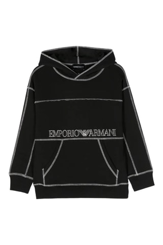 Sweat à capuche - Noir - Emporio Armani