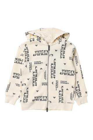 Sweat à capuche - Ecru - Emporio Armani