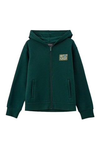 Sweat à capuche - Vert - Emporio Armani