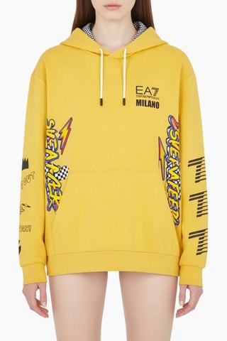 Sweat à capuche - Jaune