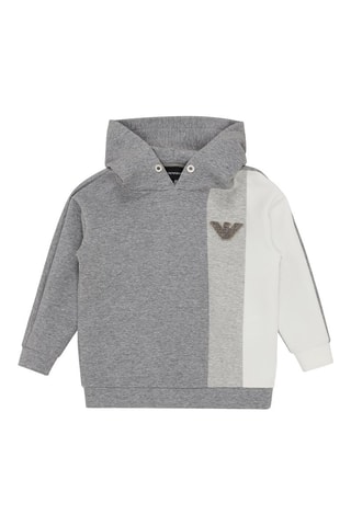 Sweat à capuche - Gris clair chiné