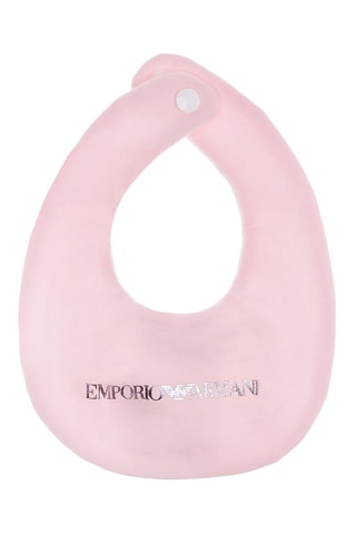 Bonnet et bavoir - Rose - Emporio Armani