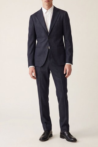 Veste et pantalon en laine - Bleu nuit - Emporio Armani