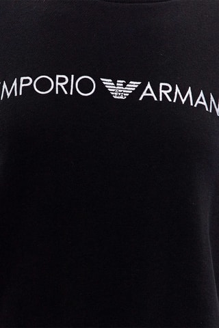 Sweat et jogging en coton biologique - Noir - Emporio Armani