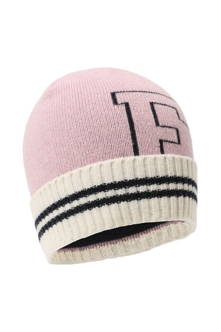 Bonnet et écharpe en laine - Rose - Emporio Armani