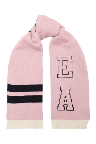 Bonnet et écharpe en laine - Rose - Emporio Armani