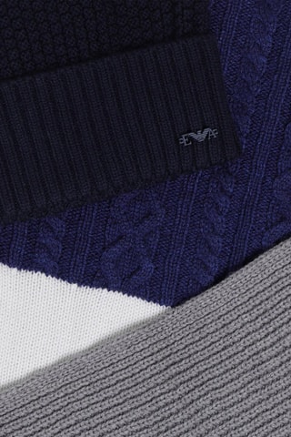 Bonnet et écharpe en laine - Bleu marine - Emporio Armani