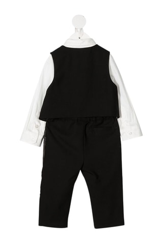 Ensemble 3 pièces en laine - Noir - Emporio Armani