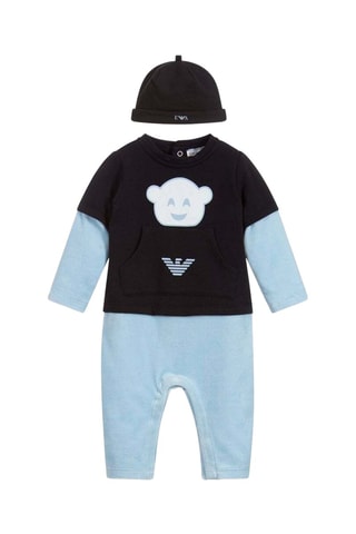 Bonnet et combinaison - Bleu - Emporio Armani