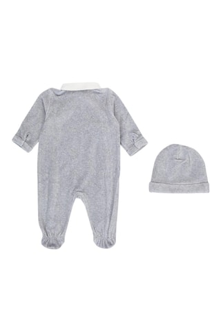 Bonnet et grenouillère - Gris foncé chiné - Emporio Armani
