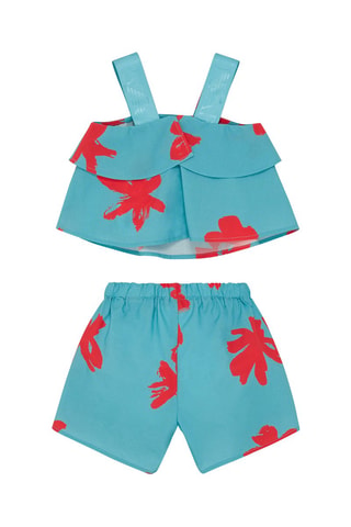 Blouse et short - Vert clair