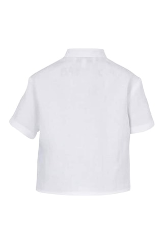 Chemise et short en lin - Blanc et bleu marine