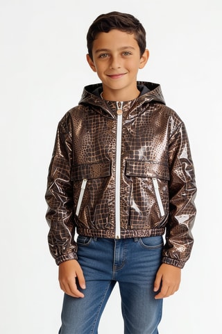 Blouson à capuche - Marron