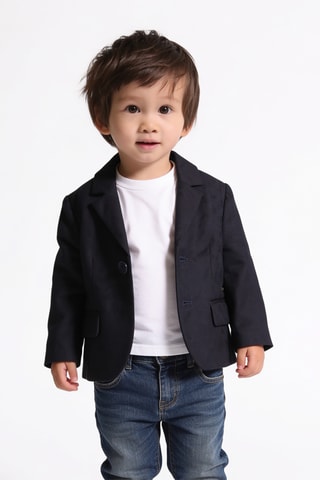 Veste en laine - Bleu marine