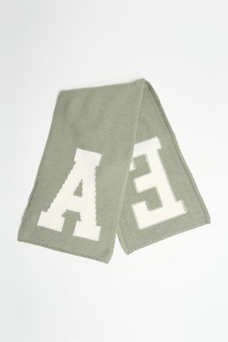 Echarpe en laine - Vert et beige