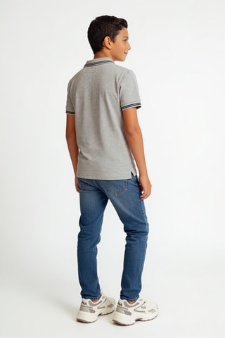 Polo - Gris clair chiné