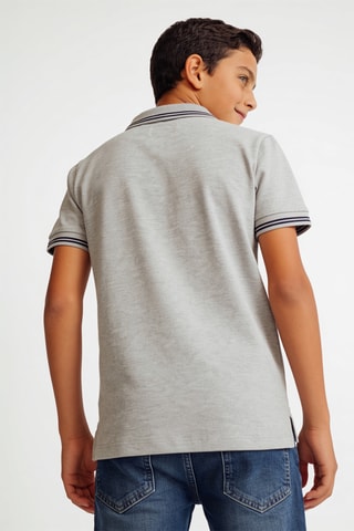 Polo - Gris clair chiné