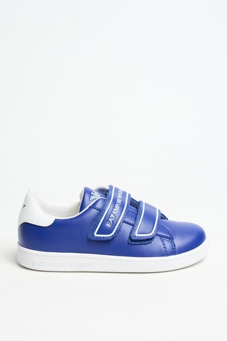 Baskets en cuir - Bleu