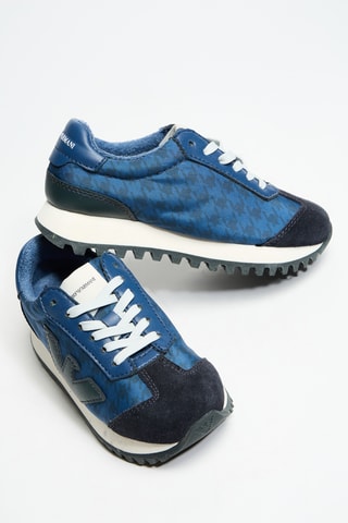 Baskets en cuir - Bleu