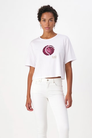 T-shirt cropped - Blanc