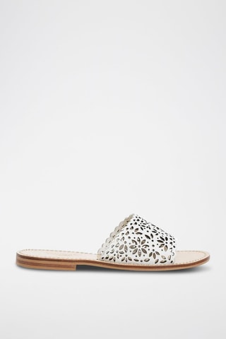 Mules en cuir - Blanc - Twin Set