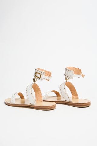 Sandales en cuir - Blanc - Twin Set