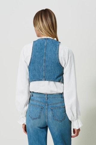 Gilet en jean - Bleu - Twin Set