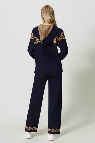 Pantalon droit - Bleu marine - Twin Set