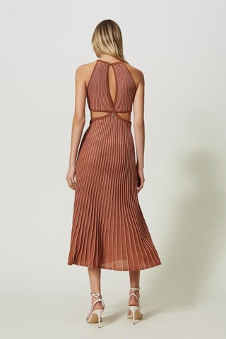 Robe midi - Marron - Twin Set