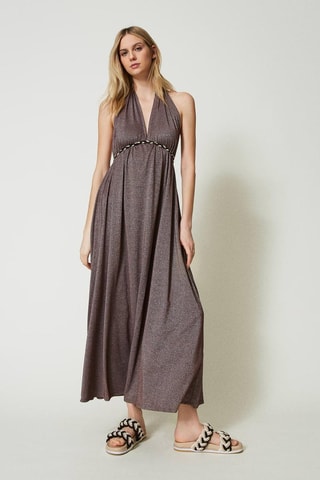 Robe longue - Marron - Twin Set