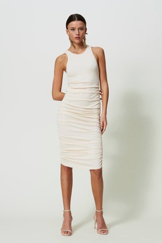Robe fourreau - Beige - Twin Set