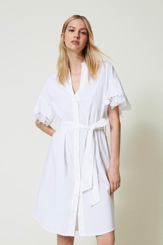 Robe chemise - Blanc - Twin Set