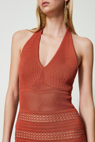 Robe longue - Rouge brique - Twin Set