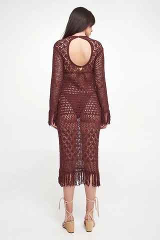 Robe midi - Bordeaux - Twin Set