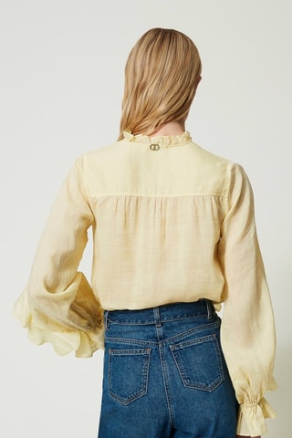 Blouse en ramie - Jaune - Twin Set