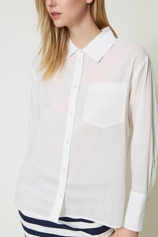 Chemisier loose - Blanc - Twin Set