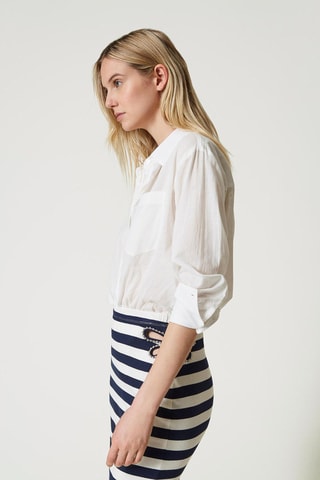 Chemisier loose - Blanc - Twin Set