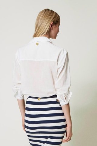 Chemisier loose - Blanc - Twin Set