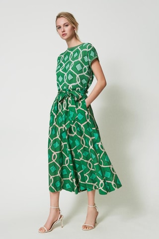 Jupe - culotte taille haute - Vert - Twin Set