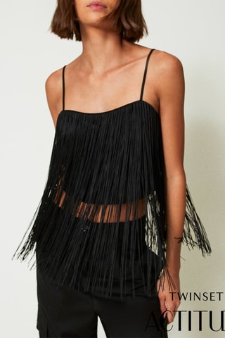 Crop top - Noir - Twin Set