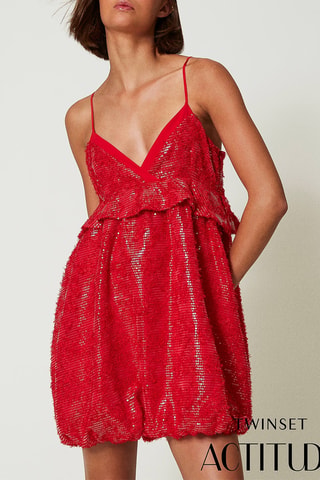 Robe boule - Rouge - Twin Set