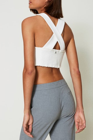 Crop top - Blanc - Twin Set