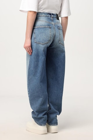 Pantalon carotte taille haute - Bleu - Twin Set